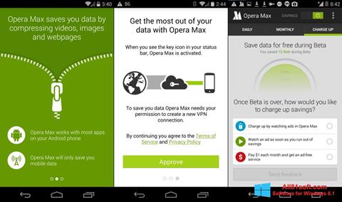 Στιγμιότυπο οθόνης Opera Max Windows 8.1