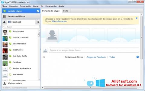 Στιγμιότυπο οθόνης Skype Beta Windows 8.1