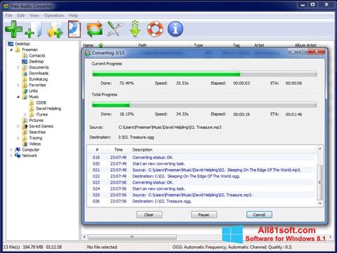 Στιγμιότυπο οθόνης Free Audio Converter Windows 8.1