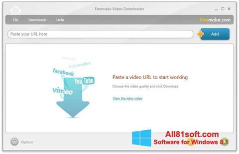Στιγμιότυπο οθόνης Freemake Video Downloader Windows 8.1