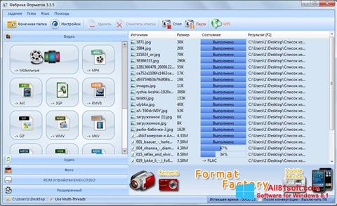 Στιγμιότυπο οθόνης Format Factory Windows 8.1