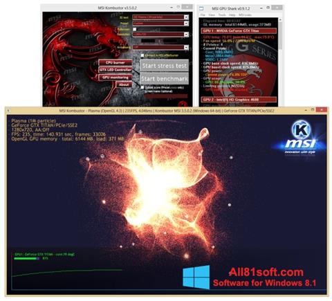 Στιγμιότυπο οθόνης MSI Kombustor Windows 8.1